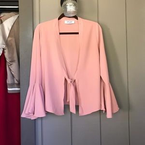 Wet Seal Crepe Drape Over Shawl Jacket NWOT